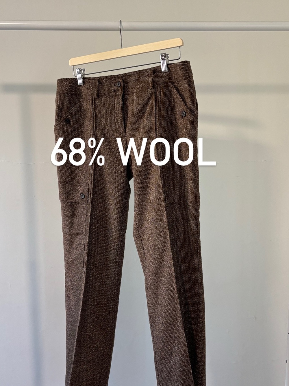 The Limited Brown Tailored Pants | 68% wool | Size 10